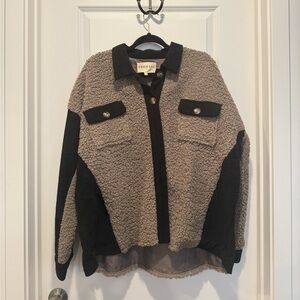 Promesa Black and Tan Teddy Jacket